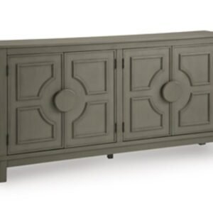 Darlock - Accent Cabinet - Warm Gray
