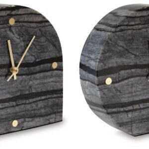 Janmour - Table Clock (Set of 2) - Black