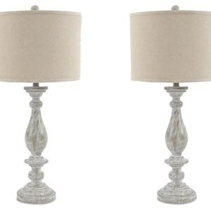 Bernadate - Poly Table Lamp (Set of 2) - Whitewash