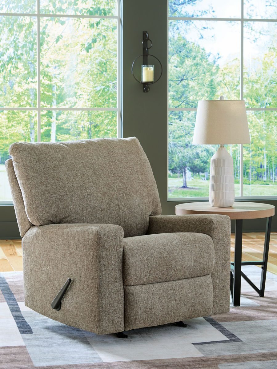 Newellen - Rocker Recliner - Beige - Image 4