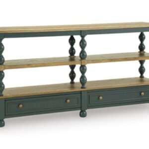 Finnworth - Console Sofa Table - Blue / Brown