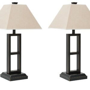 Deidra - Metal Table Lamp (Set of 2) - Black