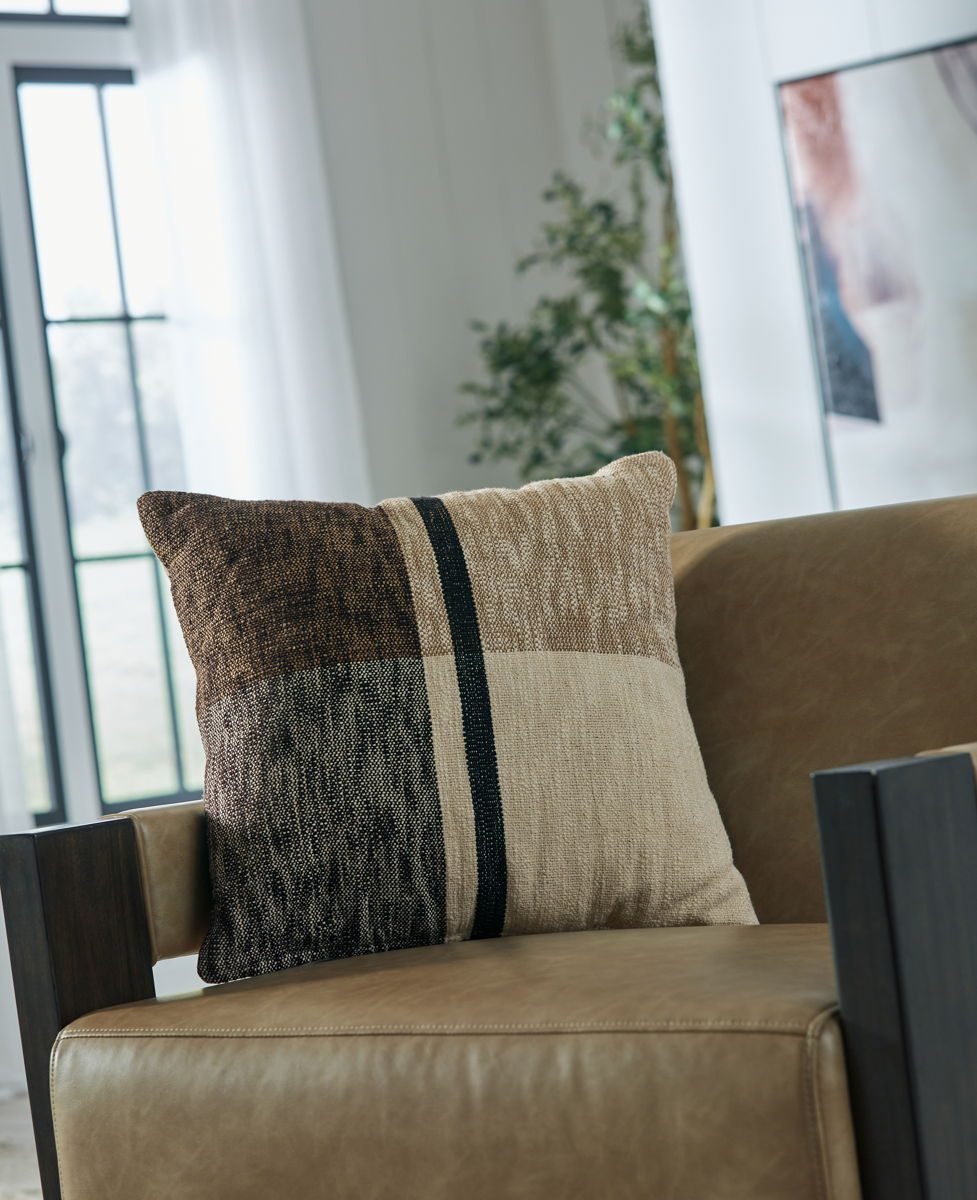 Adrielton - Pillow (Set of 4) - Black / Brown / Tan - Image 3