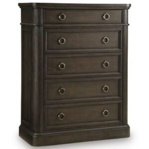 Wickenger - Five Drawer Chest - Dark Brown
