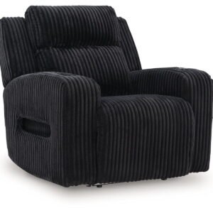 Forest Lake - Power Recliner With Adj Headrest - Black
