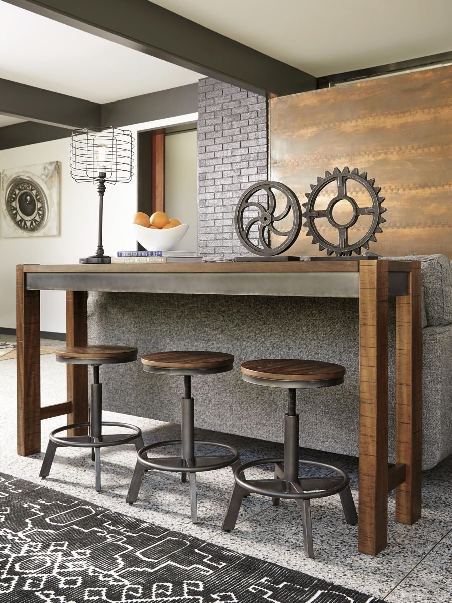 Torjin - Swivel Stool (Set of 2) - Dark Brown - Image 4