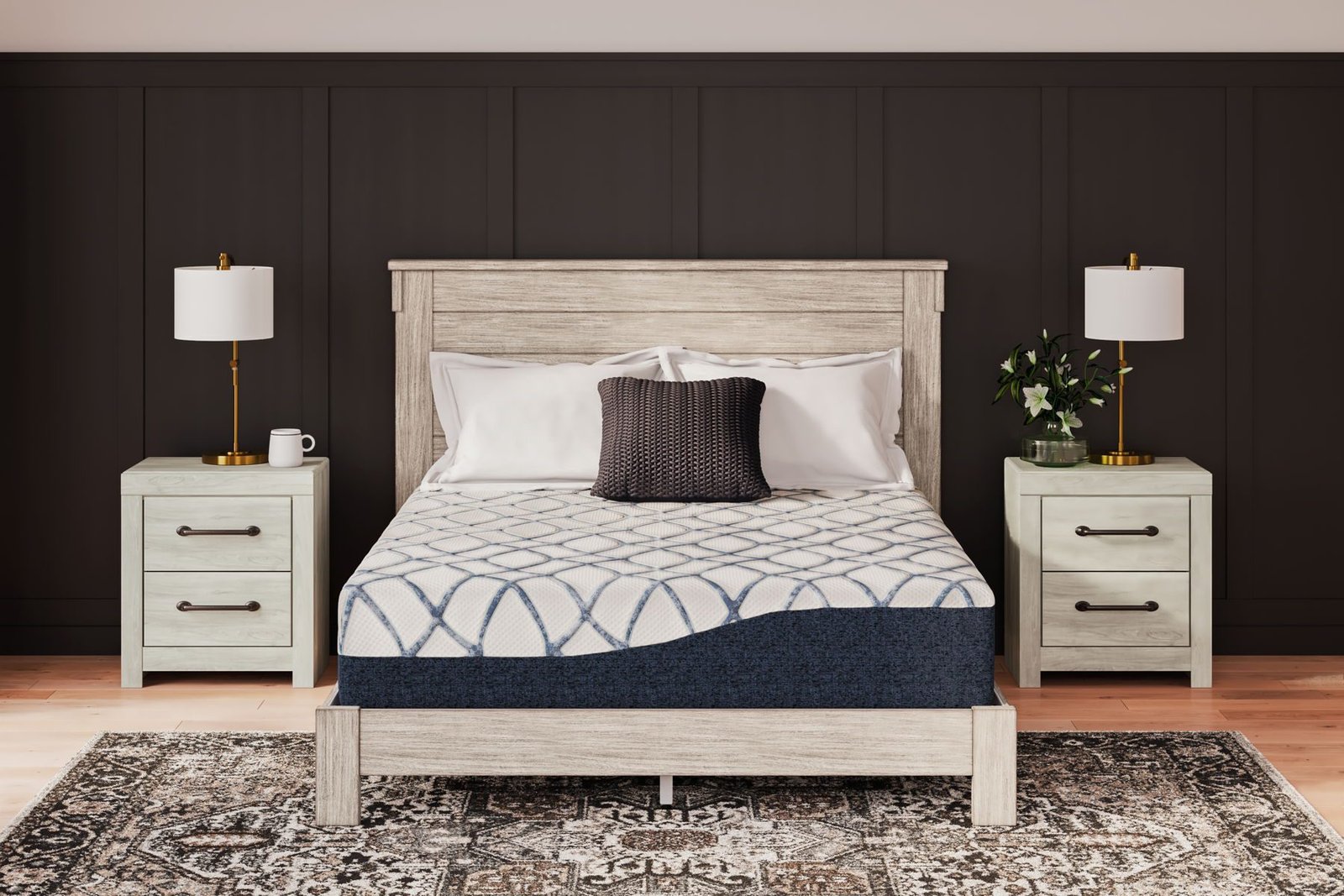 12 Inch Chime Elite 2.0 - Twin Mattress - White / Blue - Image 4