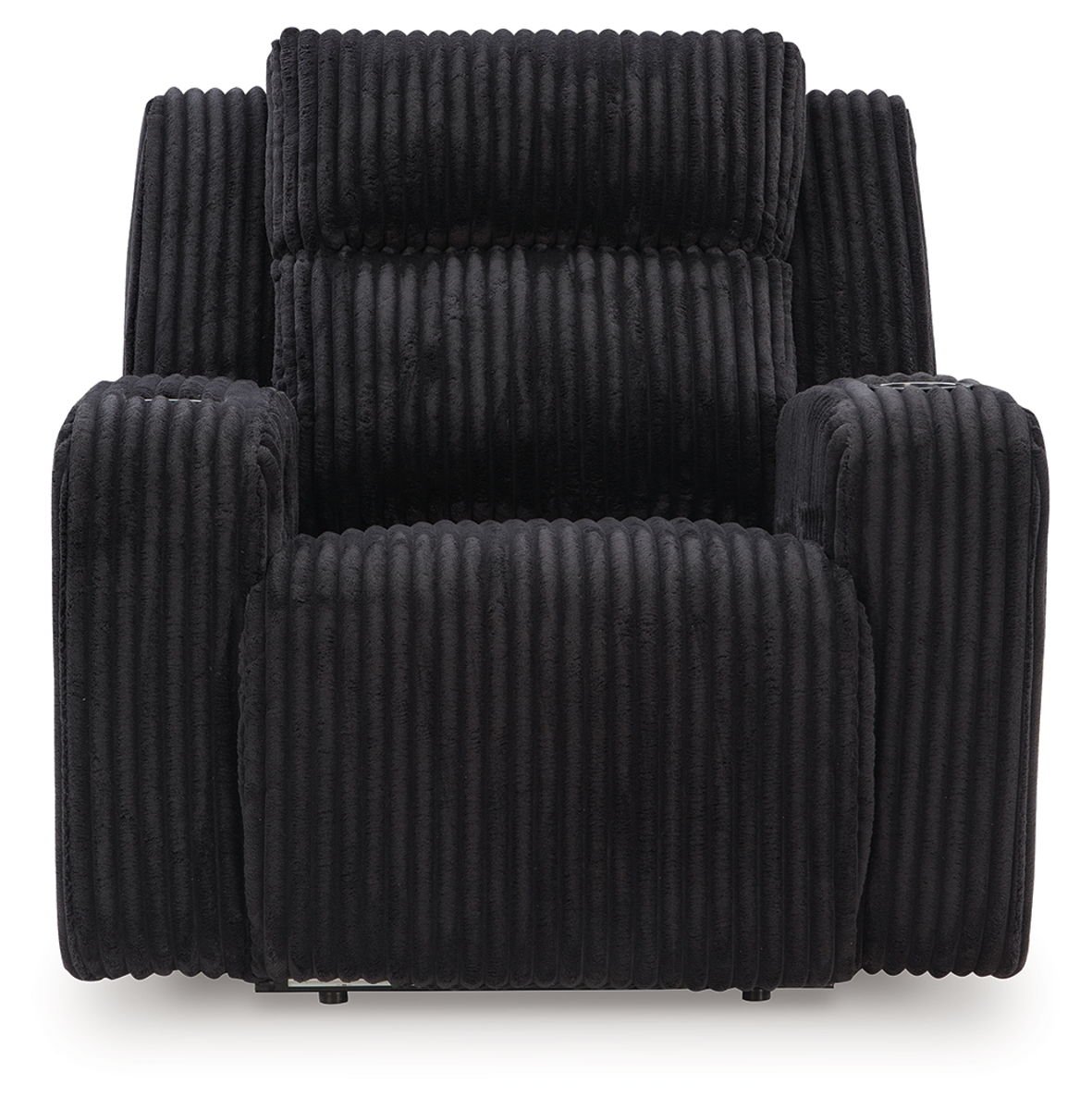 Forest Lake - Power Recliner With Adj Headrest - Black - Image 4