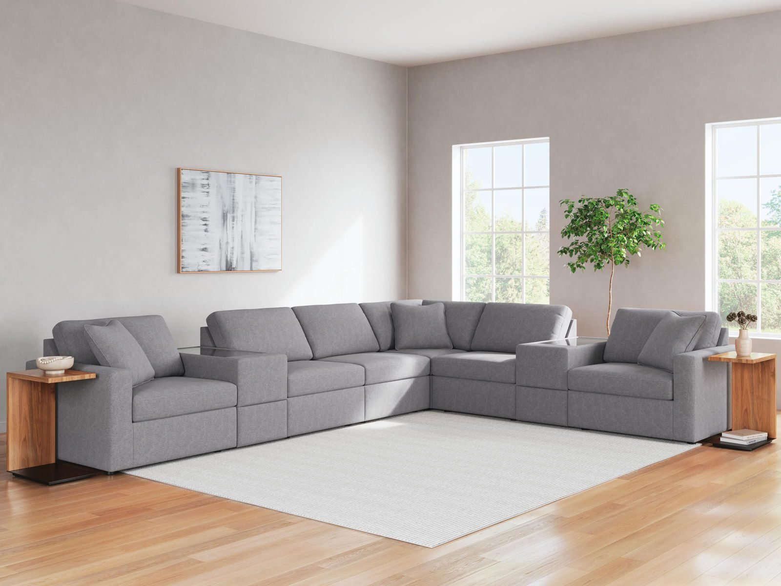Modmax - L-Shaped Sectional - Granite - Image 10