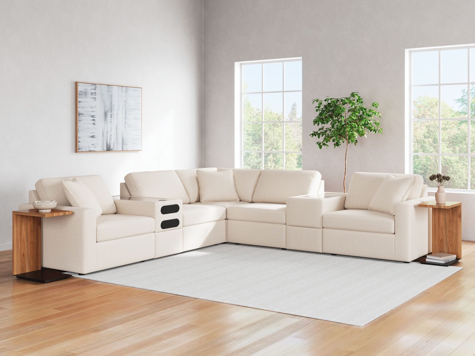 Modmax - Symmetrical Sectional - Oyster - Image 4