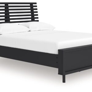 Danziar - Full Slat Panel Bed - Black