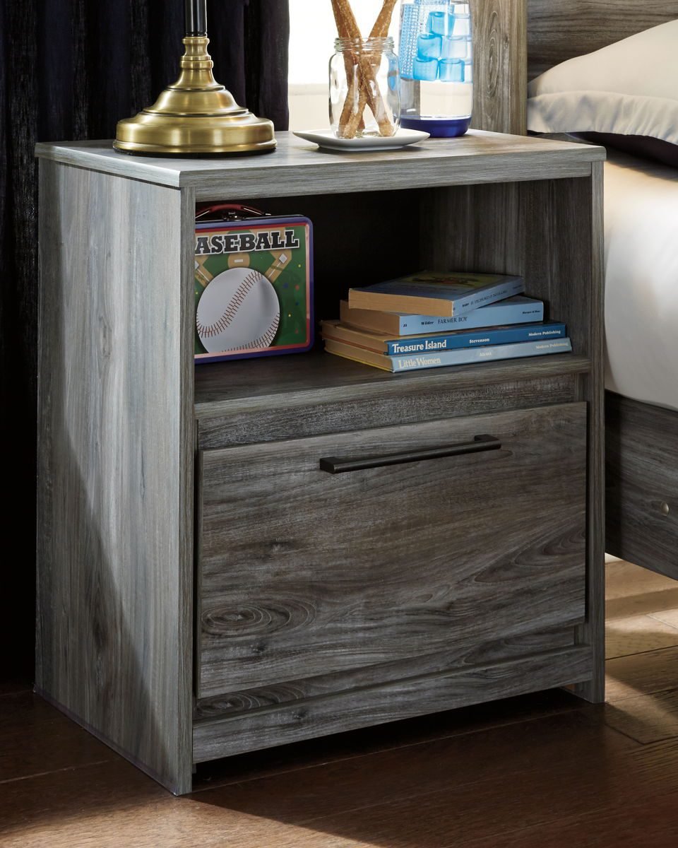 Baystorm - One Drawer Night Stand - Gray - Image 4