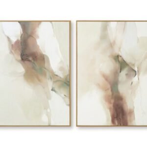 Brettwarth - Wall Art Set (Set of 2) - Green / Blue / Yellow