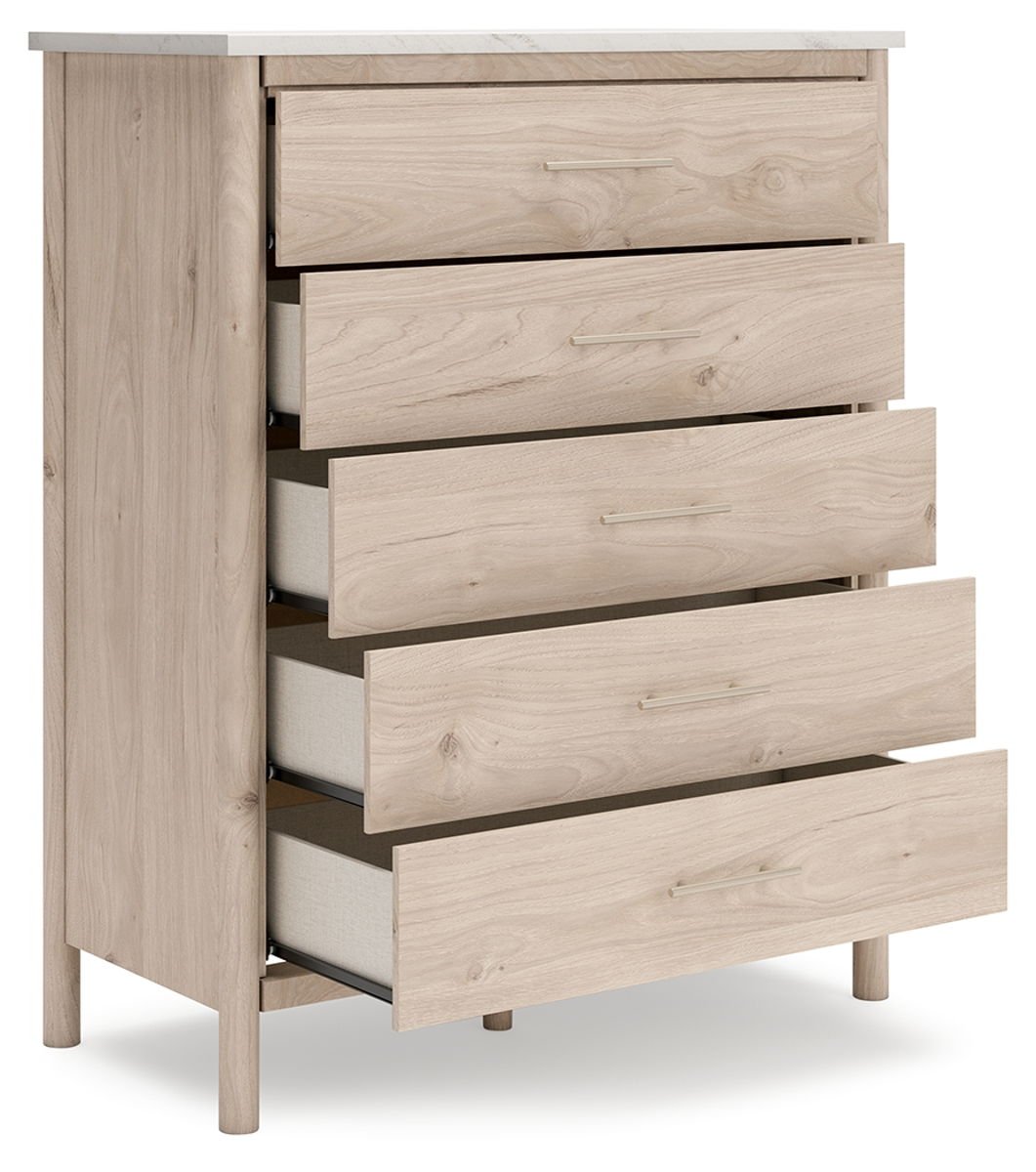 Cadmori - Five Drawer Wide Chest - Two-Tone - Image 2