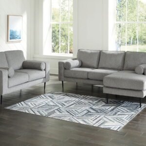 Hazela - 2 Pc. - Sofa Chaise, Loveseat - Charcoal