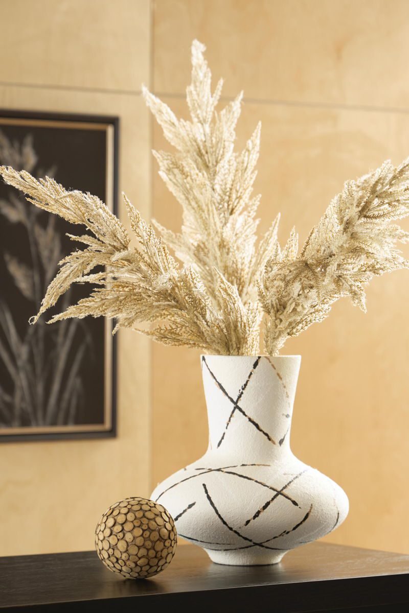 Brockford - Vase - Cream / Black / Brown - Image 3