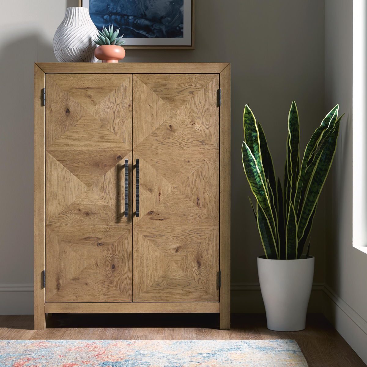 Clayburns - Bar Cabinet - Light Brown - Image 4