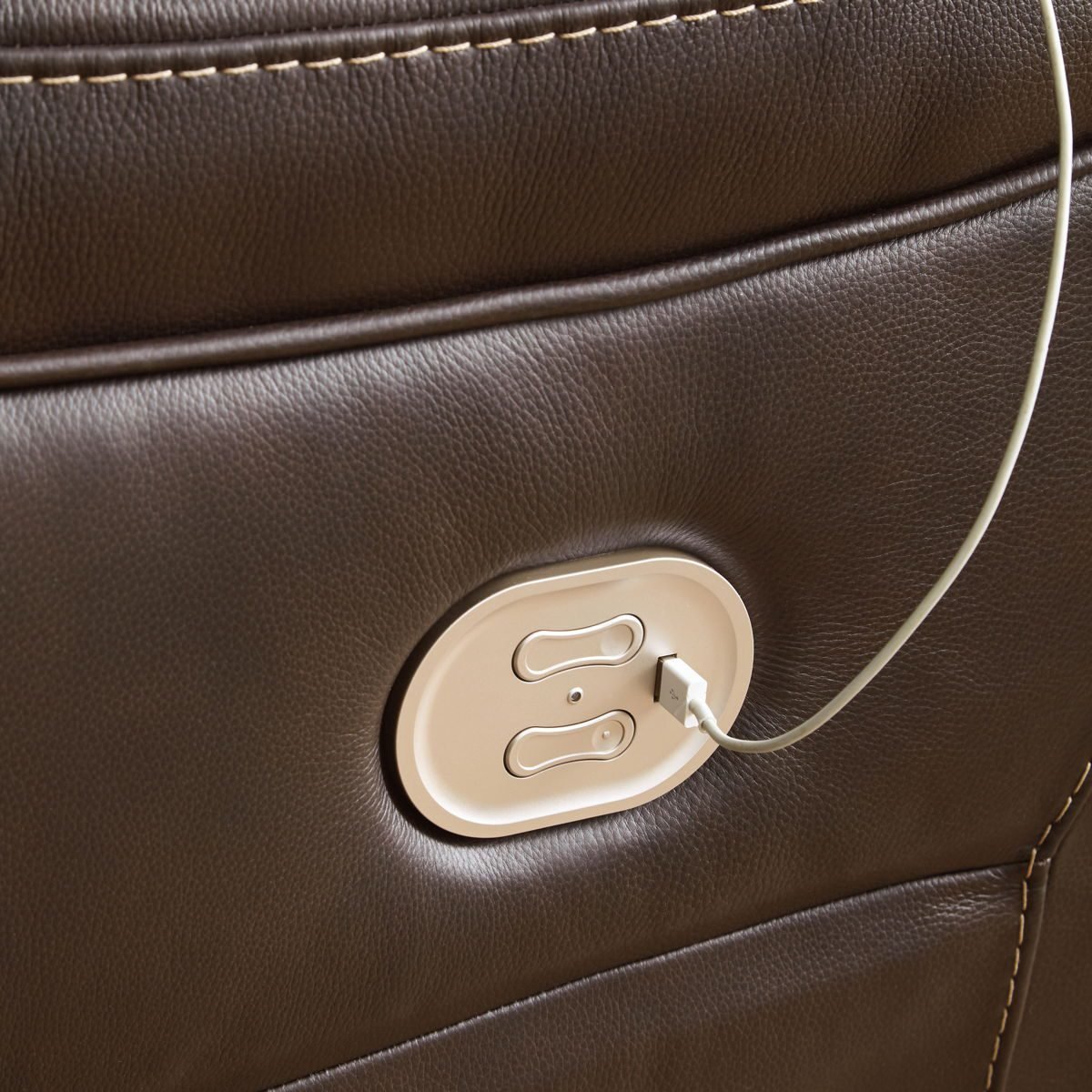 Dunleith - 2-Piece Power Reclining Loveseat - Chocolate - Image 2
