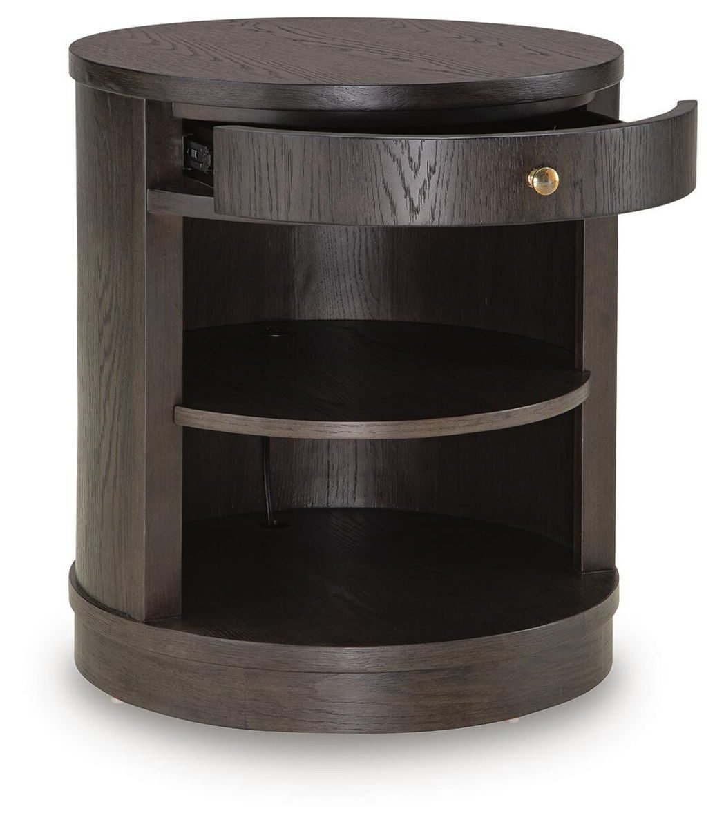 Leighmour - Accent Table - Dark Brown - Image 3