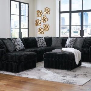 Midnight-Madness - 5 Piece Sectional Set