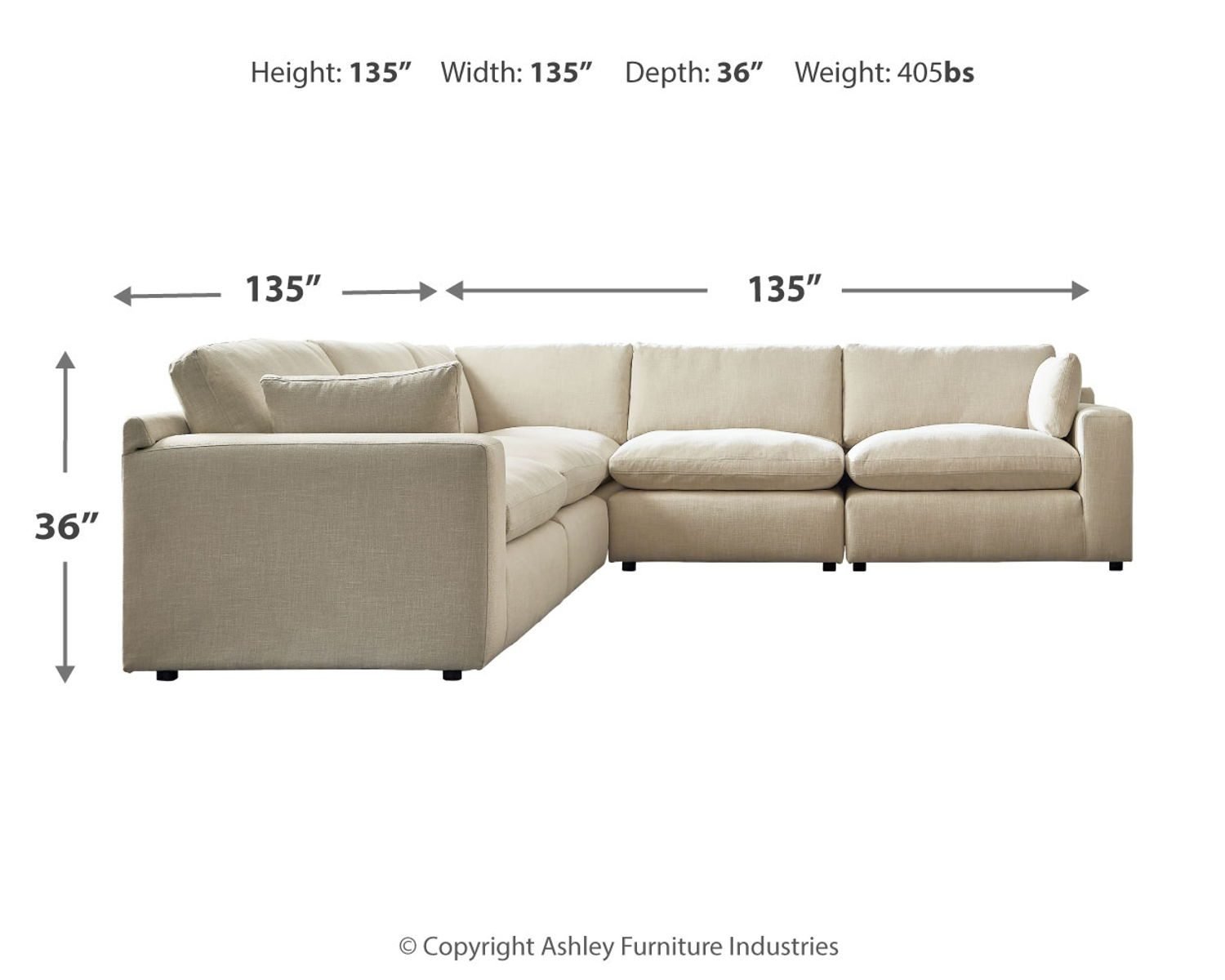 Elyza - 5 Piece Sectional - Image 9
