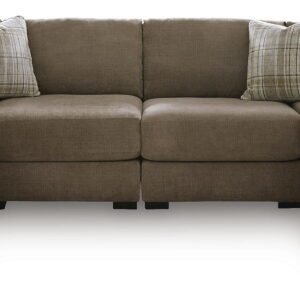 Camellia-Court - 4-Piece Double Chaise Sectional - Coffee