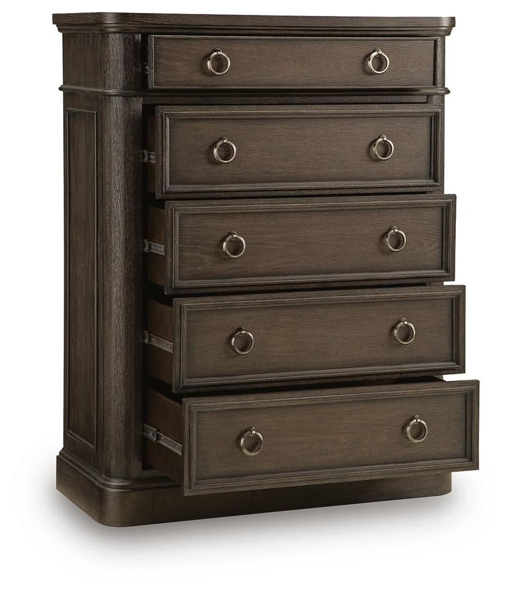Wickenger - Five Drawer Chest - Dark Brown - Image 4
