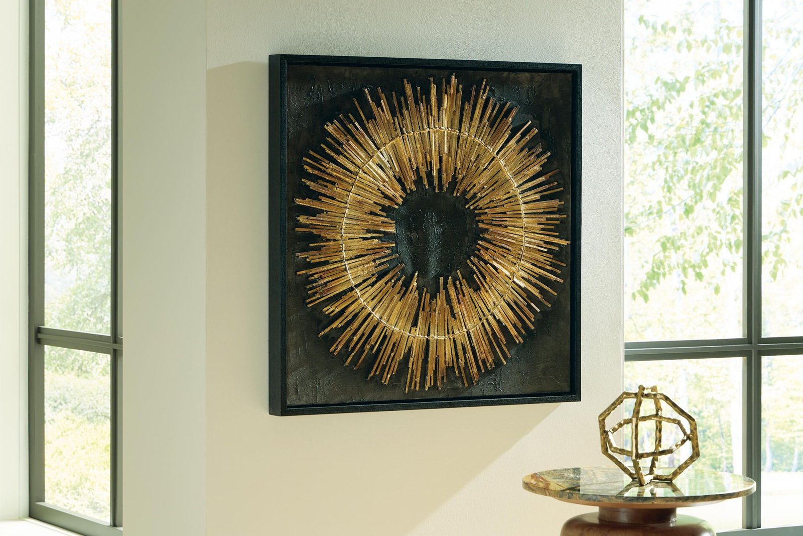 Buddins - Wall Art - Black / Gold Finish - Image 2