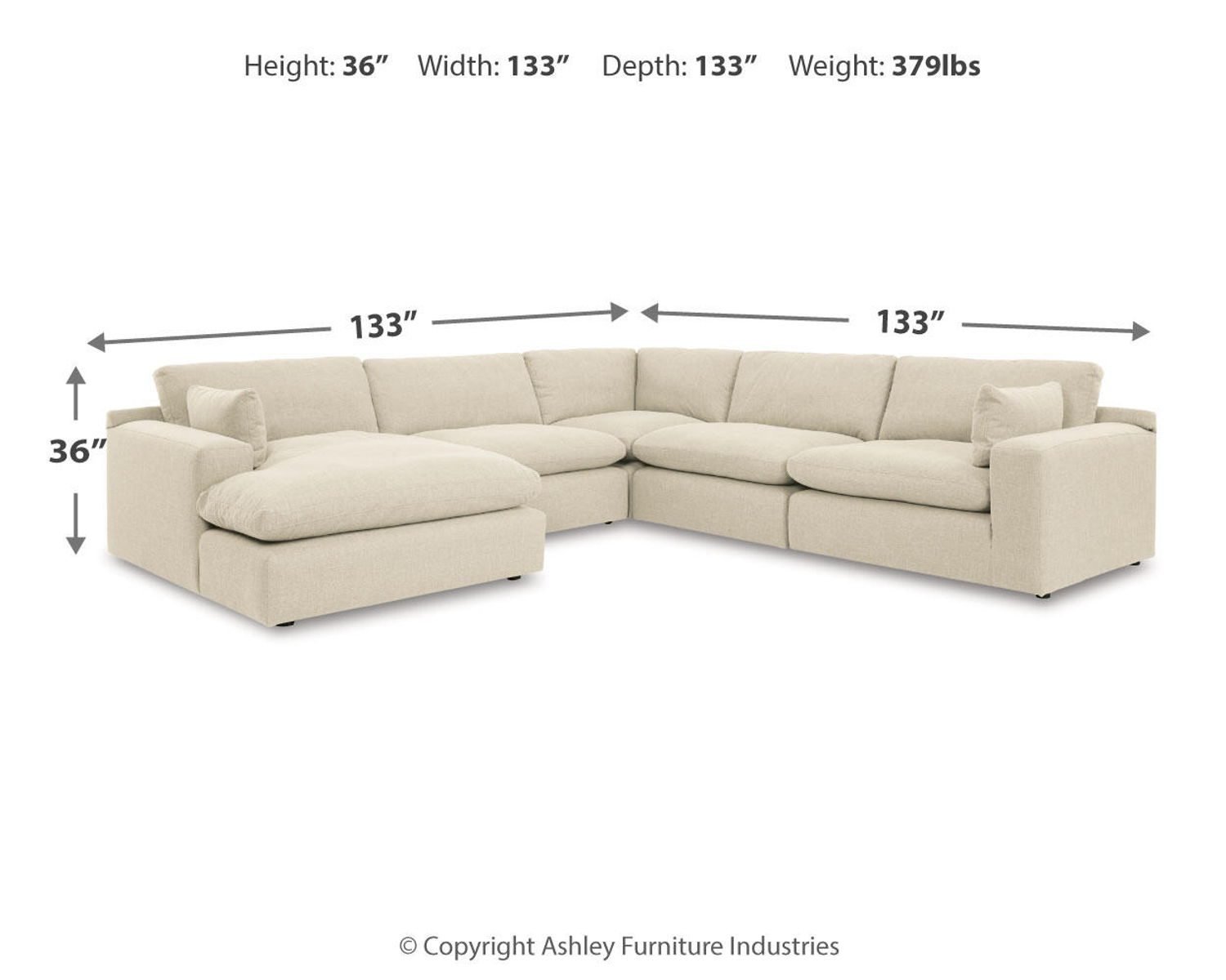 Elyza - 5 Piece Sectional - Image 5