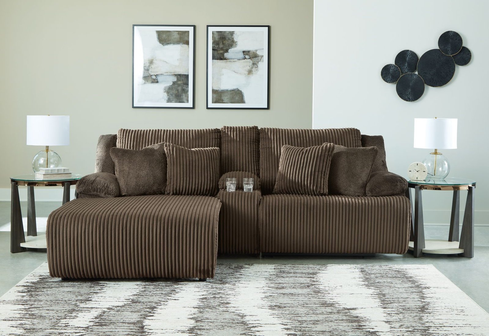 Top Tier - 3 Piece Reclining Sectional - Image 4