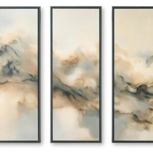 Larrondale - Wall Art Set (Set of 3) - Black / Gray / Brown