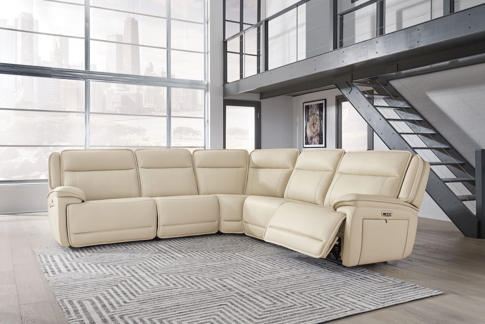 Double Deal - 5 Piece Reclining Sectional - Image 7