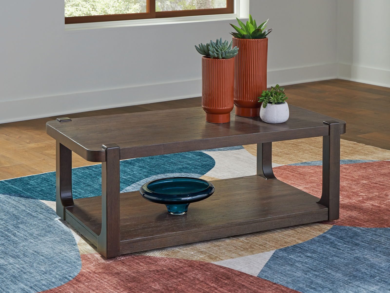 Breckington - Rectangle Cocktail Table - Dark Brown - Image 2