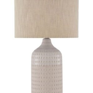 Capwich - Ceramic Table Lamp - Beige / White