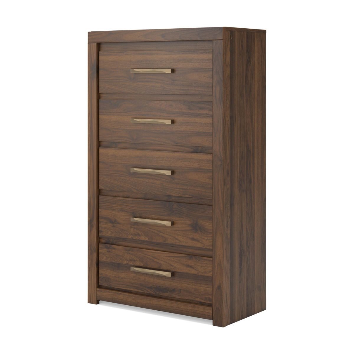 Janfyn - Five Drawer Chest - Brown - Image 2