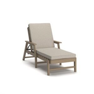 Grover Beach - Chaise Lounge With Cushion - Driftwood
