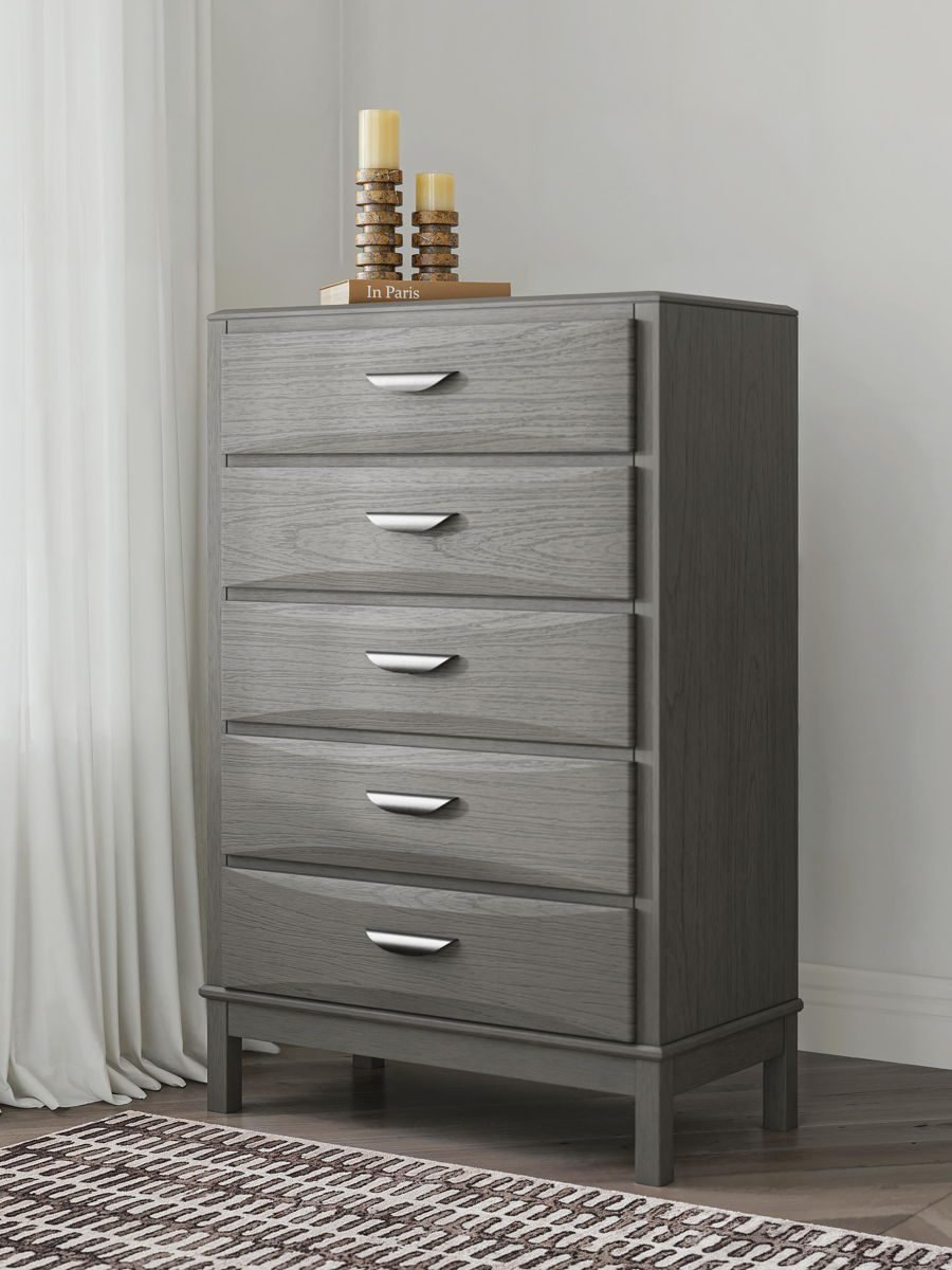 Mazing - Five Drawer Chest - Gray - Image 3