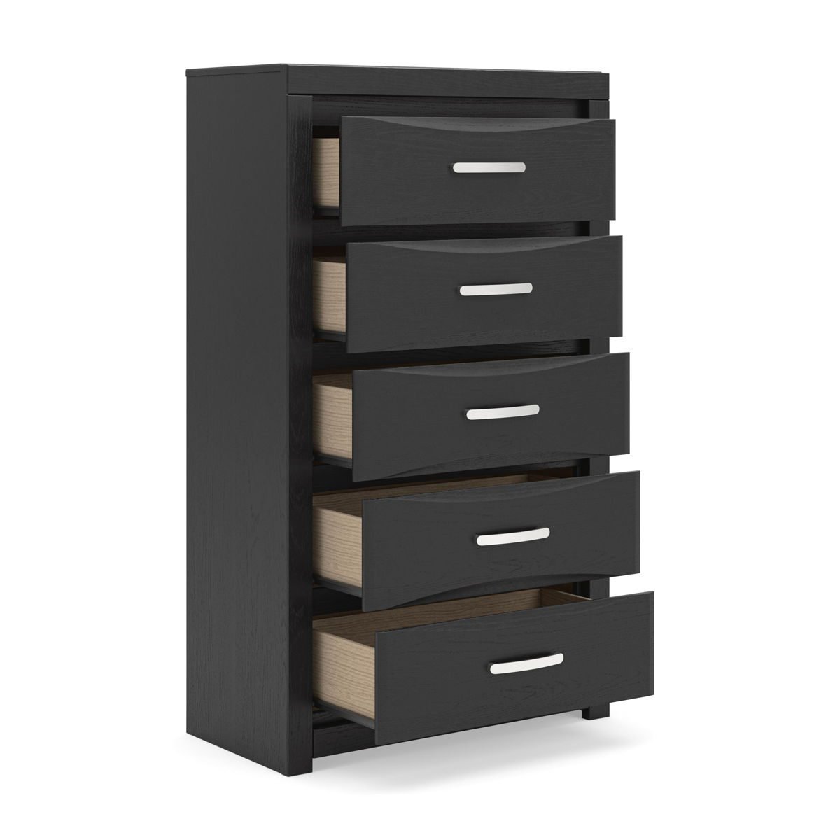 Stabotta - Five Drawer Chest - Black - Image 4