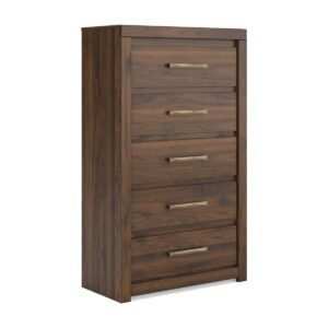 Janfyn - Five Drawer Chest - Brown