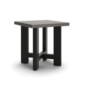 Salina Bay - Square End Table - Black / Gray