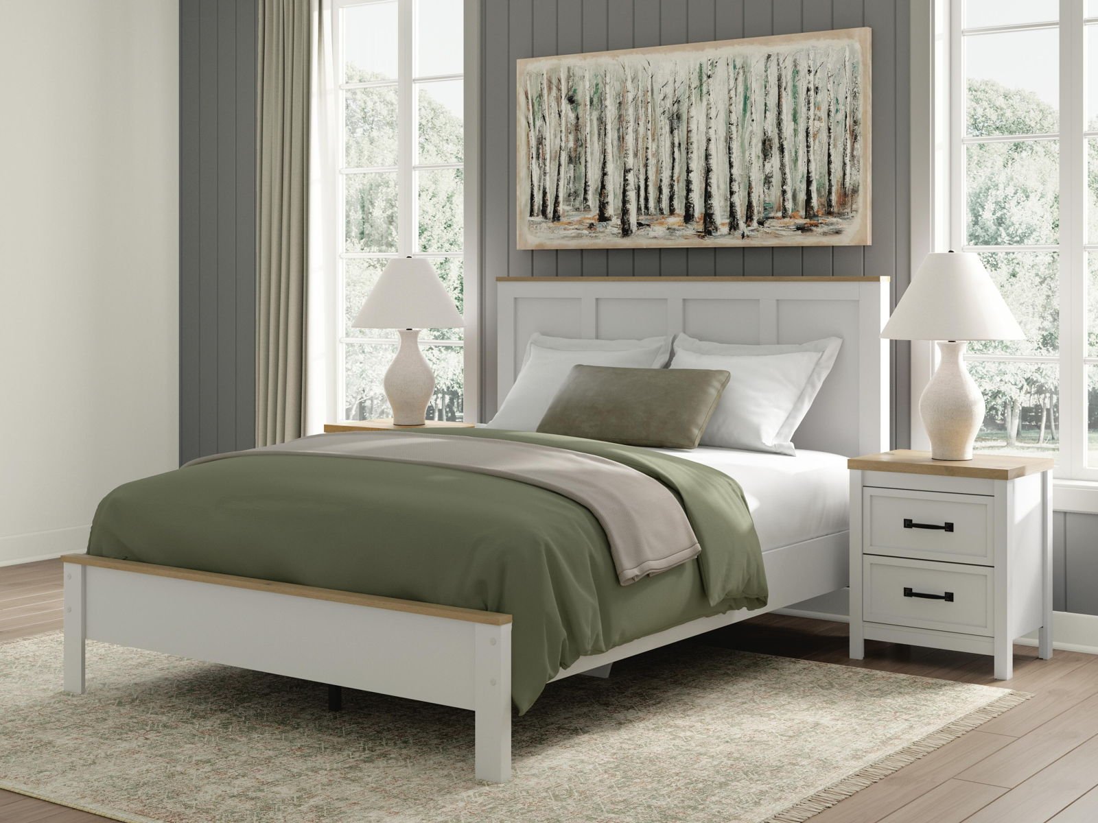 Kerisden - Panel Complete Bed Frame - Image 3