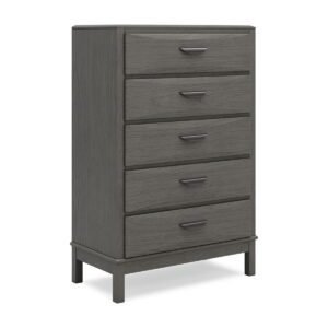 Mazing - Five Drawer Chest - Gray